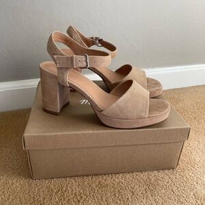 Madewell Heeled Platform Sandals size 7